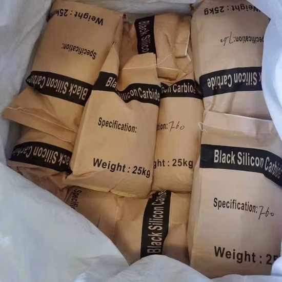 Siliziumkarbid, schwarzes Siliziumkarbid-Körnungspulver, feines Pulver